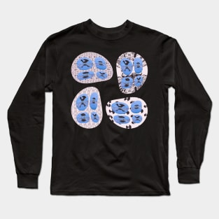 Psychedelic abstract Bird Design Pattern Bubbles Long Sleeve T-Shirt